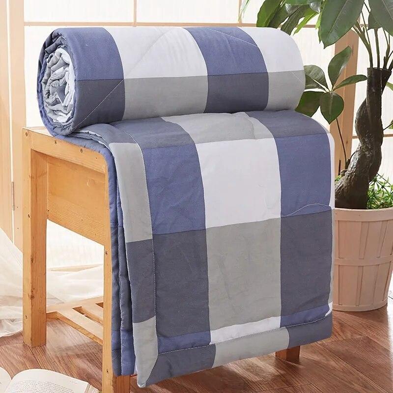 Japonská tenká prošívaná letní chladivá deka Domácí textil Queen Double Quilted přikrývka Měkká lehká prošívaná deka s klimatizací
