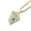 New European and American Jewelry Diamond Set Flush Poker Pendant