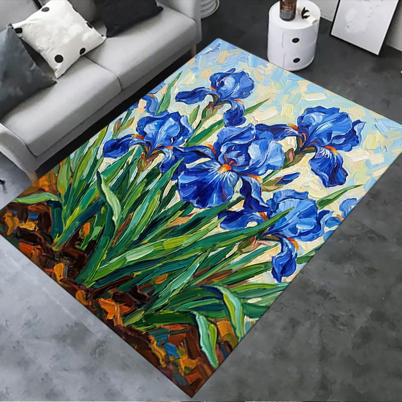 

2025 New Flower Carpet Rug for Living Room Bedroom Home Sofa Decoration,Kids play Non-slip Floor Mat 40x60cm( 15x23in )