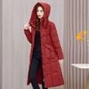 Vestiti imbottiti in cotone sopra il ginocchio per l'inverno da donna, nuovi vestiti imbottiti in cotone slim-fit di media e lunga lunghezza, giacche imbottite in cotone, cappotti spessi