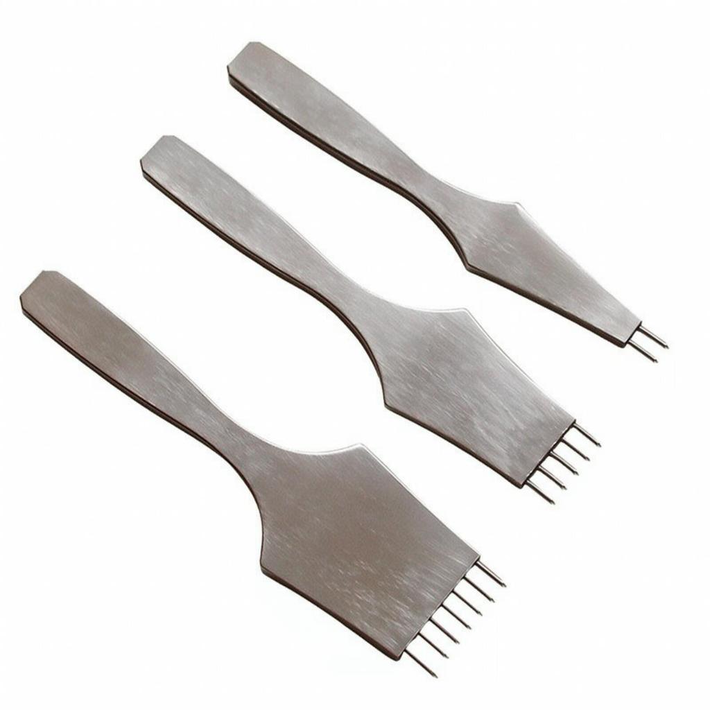 Leather Pricking Iron Multi-Tooth Punch for Leathercraft, DIY Workshops