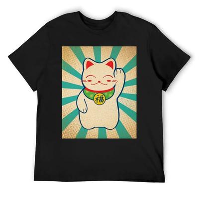 Lyckokatt - Maneki-neko - Essential T-shirt Herr t-shirt roliga presenter roliga t-shirts män