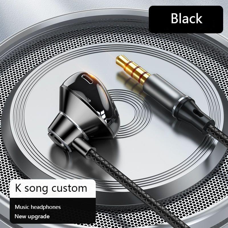 9D Bass Stereo Type C&3.5mm Headphones Volume Control Headset With HD Mic Wired Earbuds For iPhone15/16 Samsung Galaxy Earphones