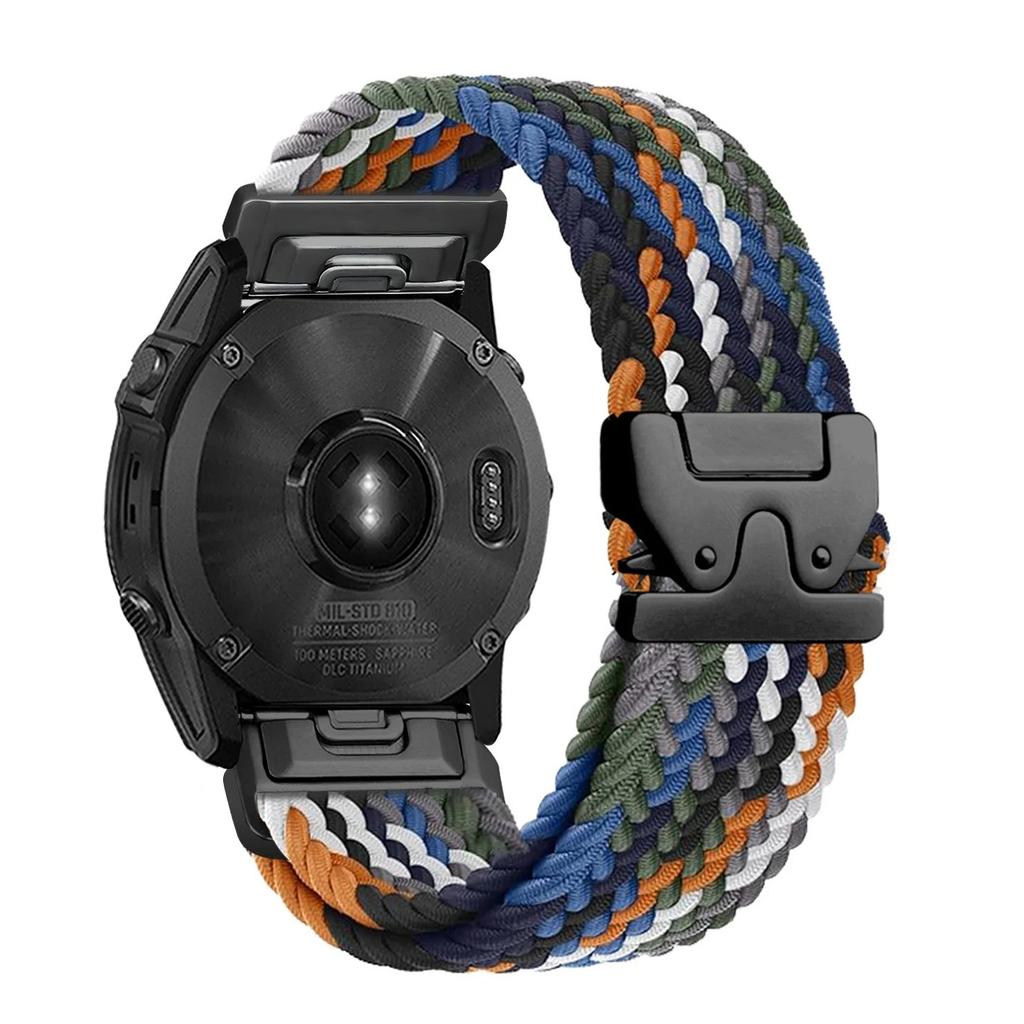 Rychloupínací řemínek 26 22 20 mm Pro Garmin Fenix 8 7 Pro 7S 6 5X 5Plus Tactix 8 7 Padákový nylonový náramek correa Fenix 8 pásek 43mm