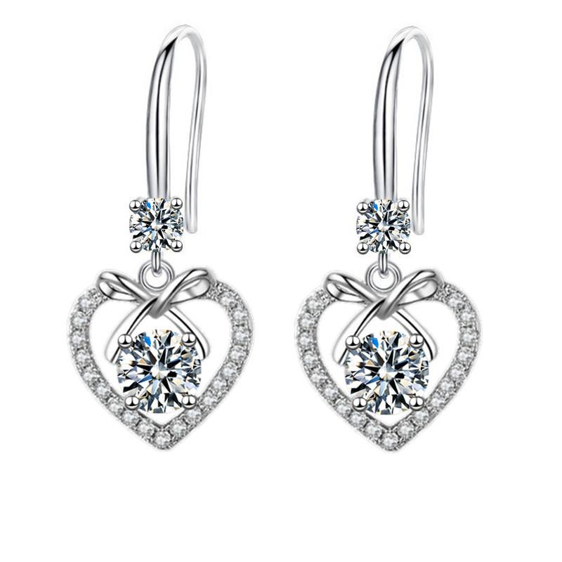 

Серьги в новом стиле, высококачественные серьги в форме сердца с надписью «Любовь», длинные, высококачественные, темпераментные, с застежкой-крючком EG-6