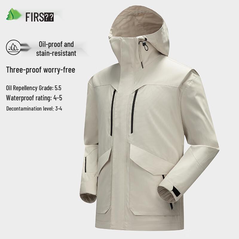 Shanshan Men's Hooded 3-Proof Outdoor Jacket