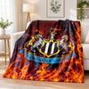Newcastle United Football Printed Flannel Blanket Warm Comfort Bed Throw For Indoor Home Decoration