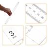 1 Pair Acrylic Dough Thickness Ruler Baking Rolling Pin Guide Stick Measuring Biscuit Leveling Dough Tool Biscuit Leveling Ruler