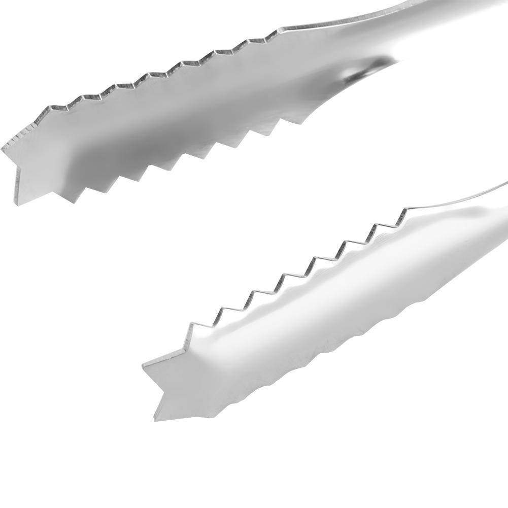 Stainless Steel Sugar Ice Pastry Sugar Cooking Clip Clamp Salad BBQ Tong Bar Tools