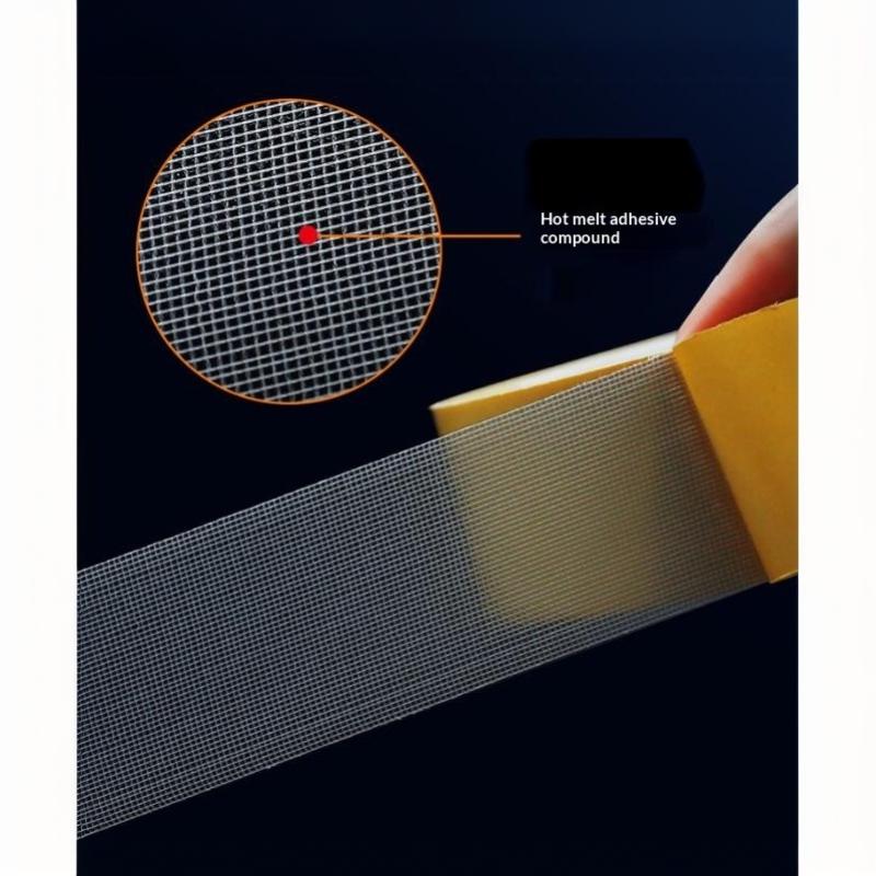 1/2/4Pcs 5M Strong Fixation Of Double Sided Cloth Base Tape Translucent Mesh Waterproof Super Traceless High Viscosity