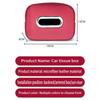 2025 Car Tissue Box Holder Microfiber Leather Car Center Console Armrest Napkin Box Sun Visor Backseat Tissue Case with Fix Strap