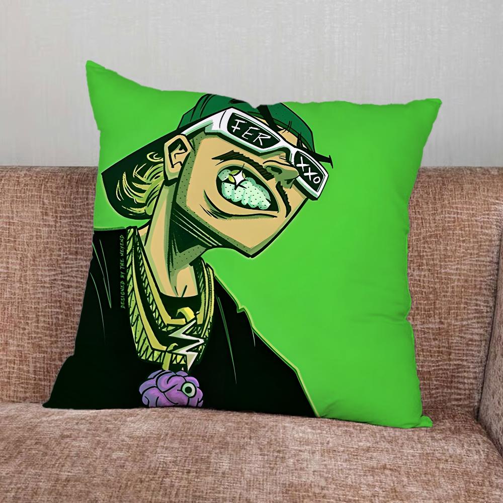 Singer F-Feid Ferxxo Sixdo Pillow Case For Home Bedroom Car Office Decoration Living Room Sofa Cushion Cover Suitable