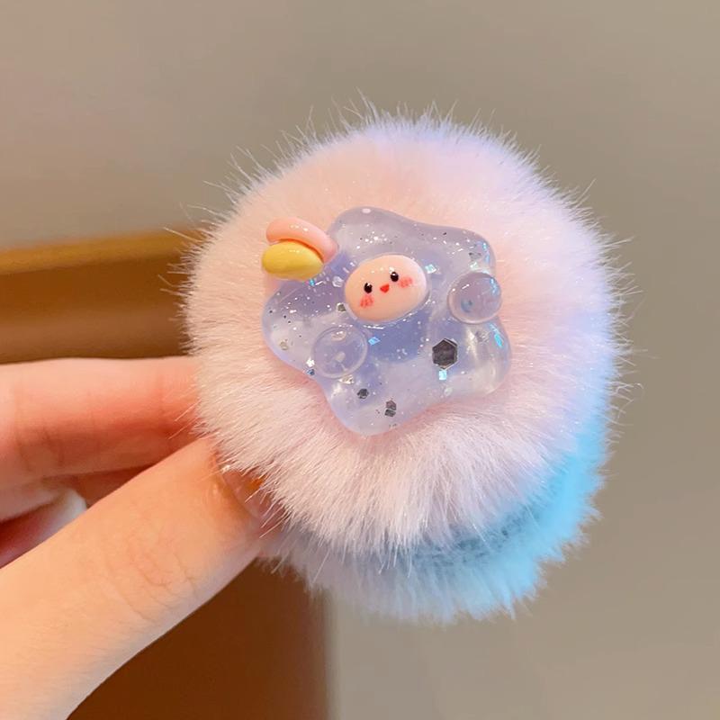 

Нові Осінньо-Зимові Плюшеві Гумки для Волосся: Милі, Високоеластичні Гумки для Хвоста для Малюків та Дівчаток