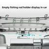 6 Position Car Fishing Rod Holder High-Elasticity Rubber Straps Non-Slip Design Clip-On Holder Durable Design