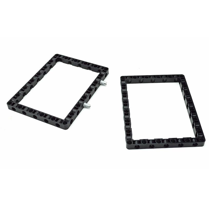 MOC Technical Parts Arm Ring Beam Frame 39794 39790 7x11 11x15 Square Hole Arms Building Blocks Compatible Toys