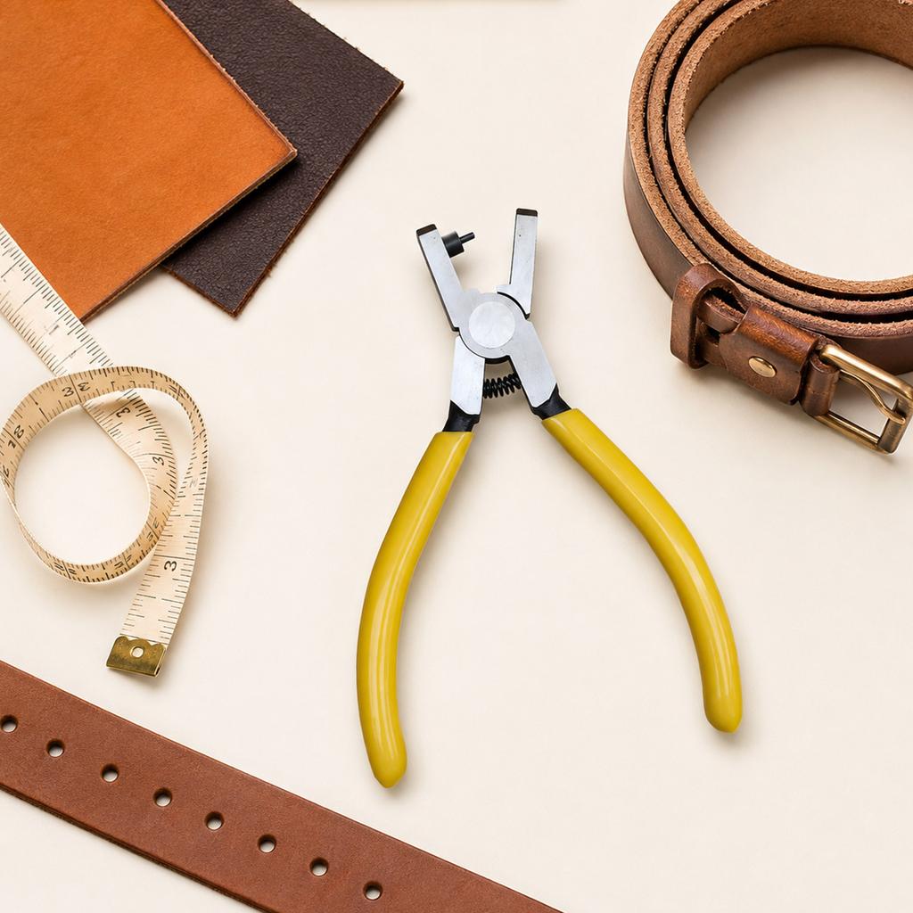 Leather Watch Strap Hole Punch Pliers - Hand Tool for All Leather Projects