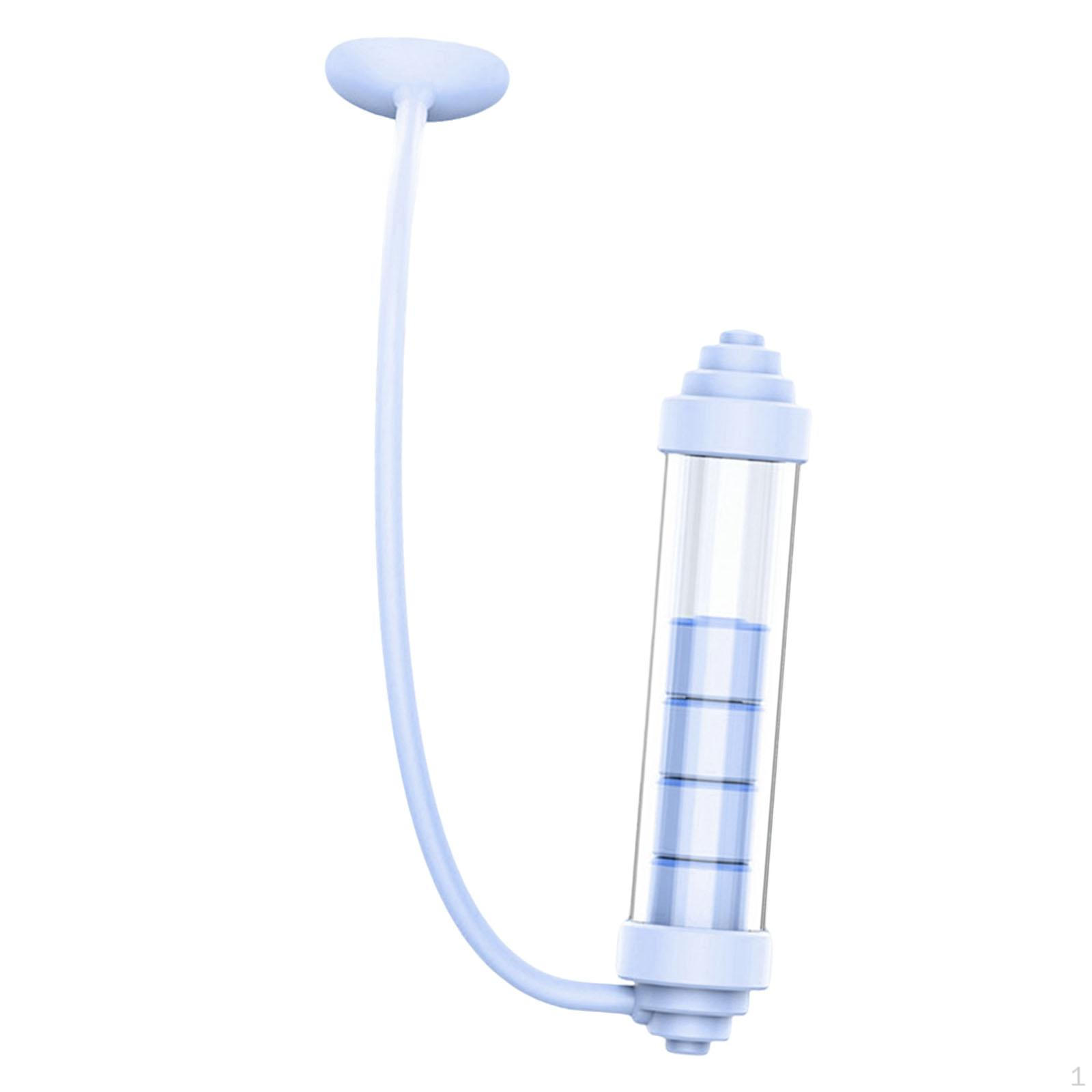 

Breathing Training Device Adjustable Resistance Levels for Riding Swimming синий