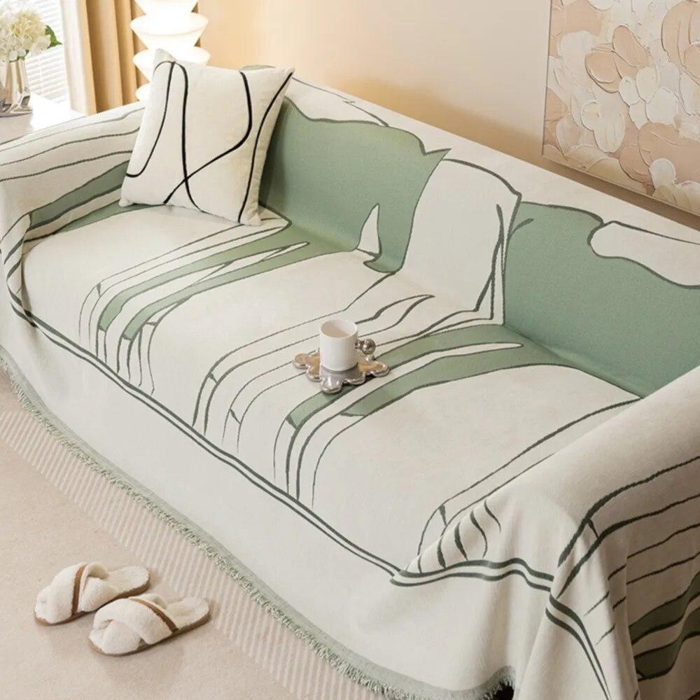Chenille Sofa Cover Soft Sofa Protector Quality Cat Scratch-proof Couch Cover Mat Slipcover for Recliner Futon Blanket Bedspread