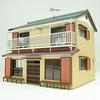 Sankei Scenery Series Paper Craft 1/80 House-4 MK05-53