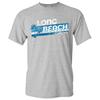 Long Beach Retro Resort - Vacation Holiday Summer T Shirt - Grey