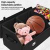 Durable Multi-purpose Car Trunk Storage Vehicle Organizer with Lock PU Leather Car Storage Box Foldable Auto Bag