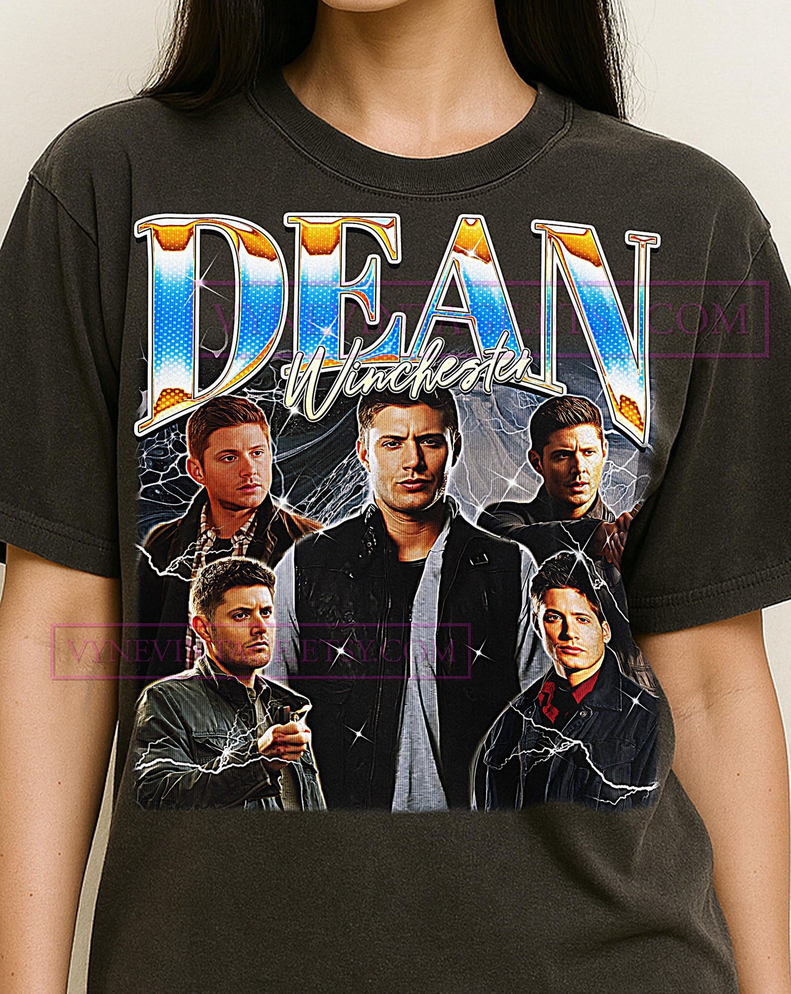Dean Winchester Bootleg Shirt, Vintage TV Character Hunter Hero Classic Tee, 90s Retro Throwback T-shirt, Dean Winchester Sweater 3XL