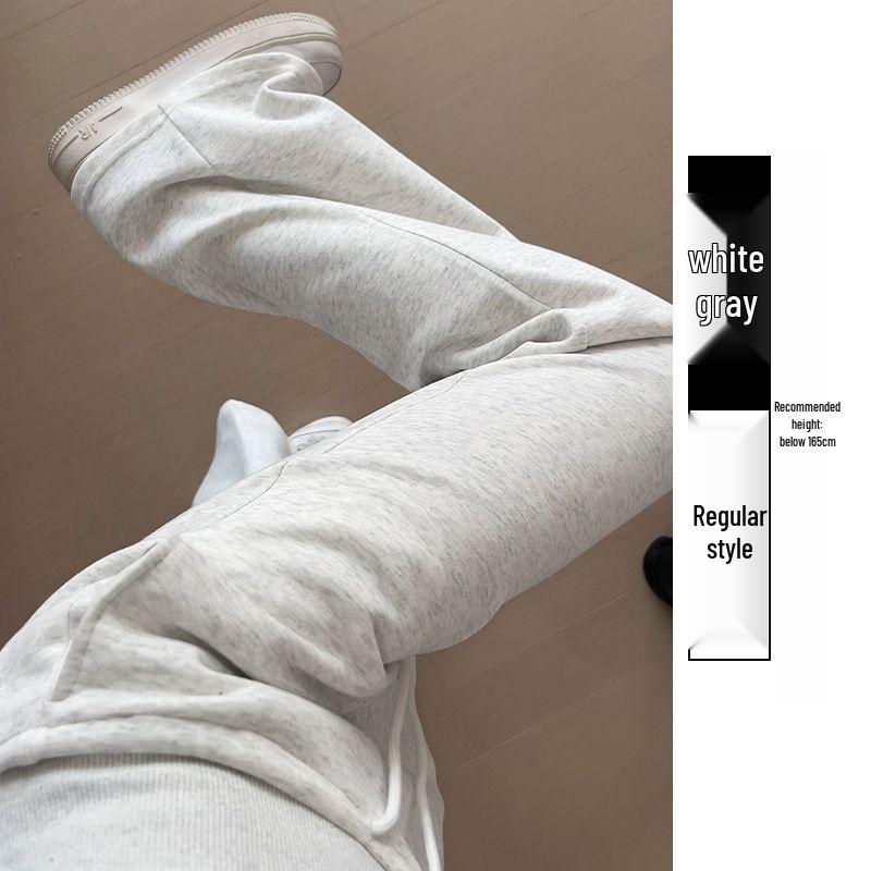 Women's Black High-Waist Wide-Leg Sweatpants - Loose, Comfortable, Floor-Length, Summer Casual