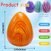 Œuf marbré à presser Jouet à rebond lent Soulagement du stress Fidget Jouet Squishy Portable Doux Décompression Anti-anxiété Pour Adulte
