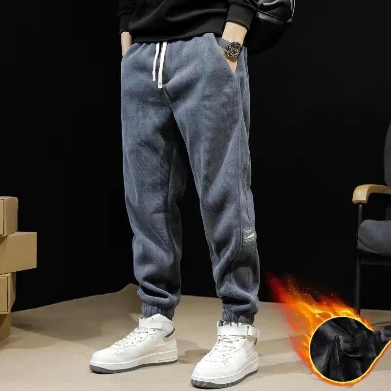 

Мужские повседневные вельветовые брюки леггинсы спортивные штаны свободные и универсальные брюки для строительной площадки мужские брюки XXXXXL серый