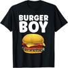 Funny Burger Art for Boys Men Hamburger Cheeseburger Lovers T-Shirt D61 Mens Womens Tank Top Sweatshirt Hoodie Black