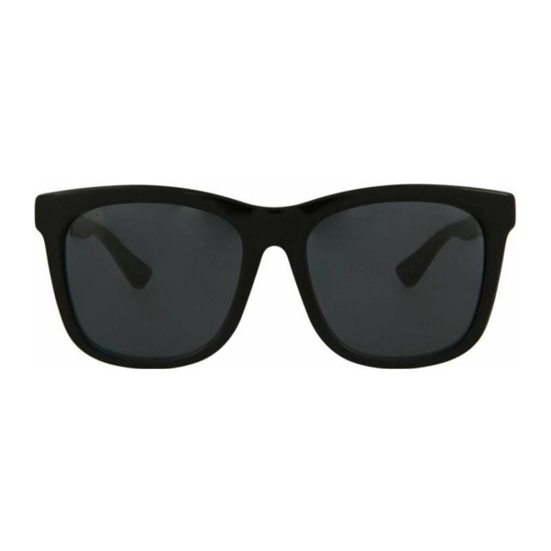 Gucci Square Frame Panel Minimalist Sunglasses Black
