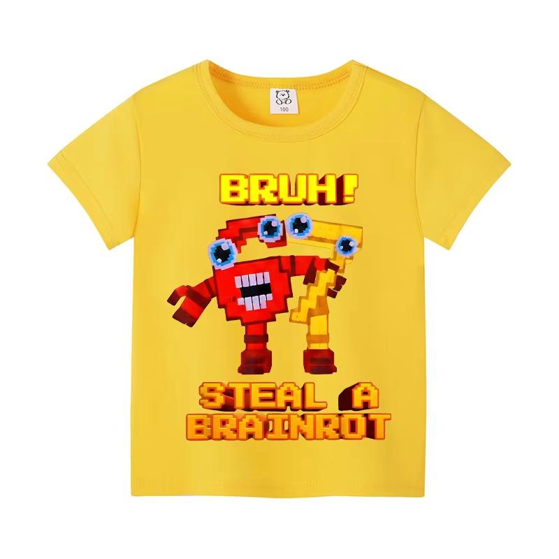 Kids SIX SEVEN  Brainrot Meme Graphic TShirt Soft Cotton Casual Wear for Boys  Girlsdf0154