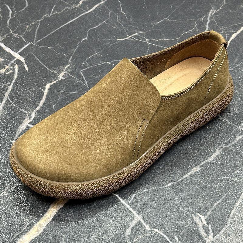 Fashion Men Casual Shoes Comfortable Men's Loafers Breathable Lightweight Leather Shoes Moccasins Slip On Walking Driving Shoes