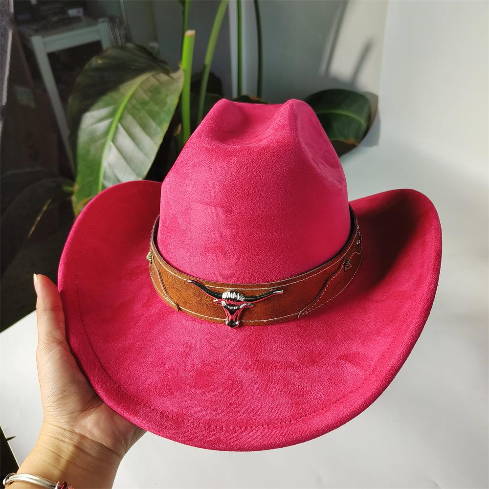 Sombreros de Cowboy Personalizados para mujer sombrero de cowboy retro hombres Sombrero de Mezclilla Estilo Cattleman Unisex Sombrero de Ante Ranchero para Hombre sombrero hombre
