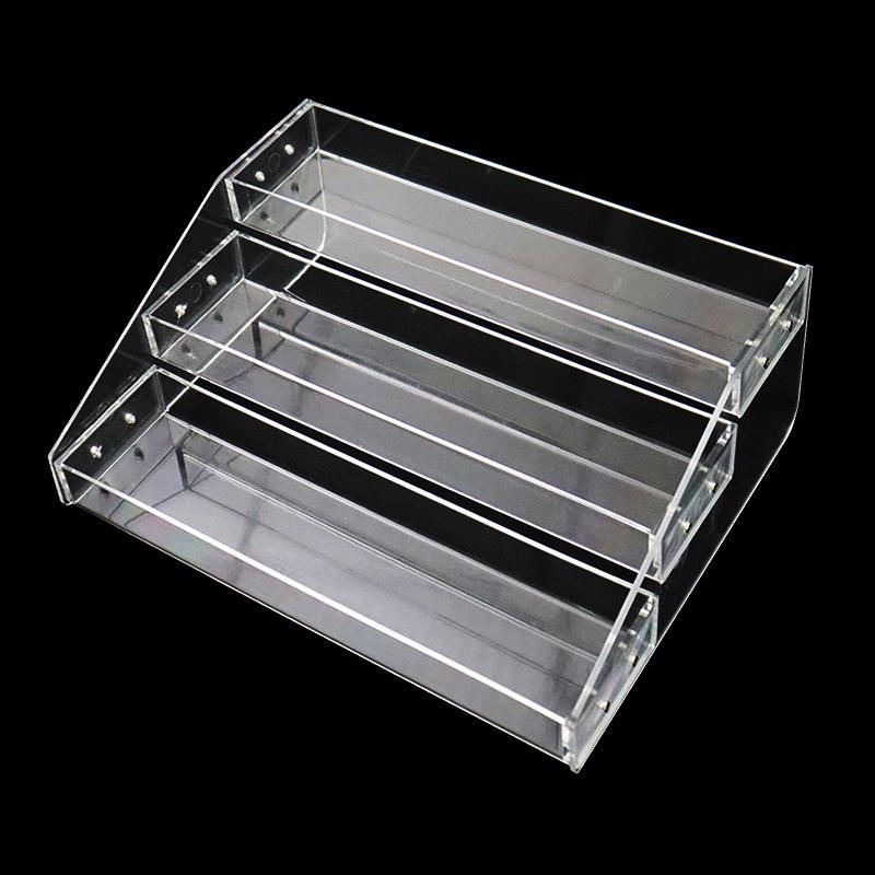 Clear Acrylic Convenience Store Counter Display Rack for Gum, Cigarettes, and Beverages