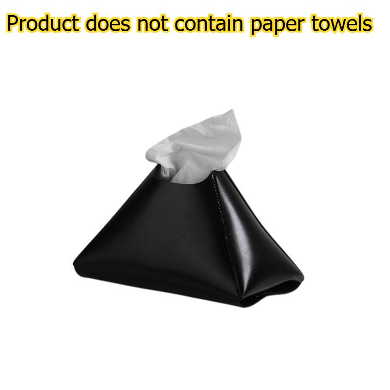 1pcs Nordic Minimalist Tissue Box Multi-Purpose Office Home Car Leather Tissue Holder Desktop & Vehicle Use Tissue Storage Box