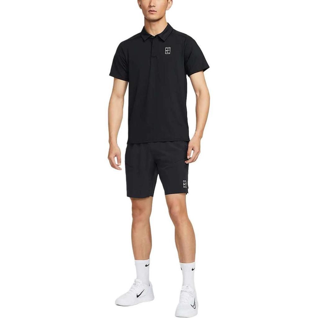 Nike Men's Quick-Dry Breathable Tennis Polo T-Shirt in Black FZ6908-010