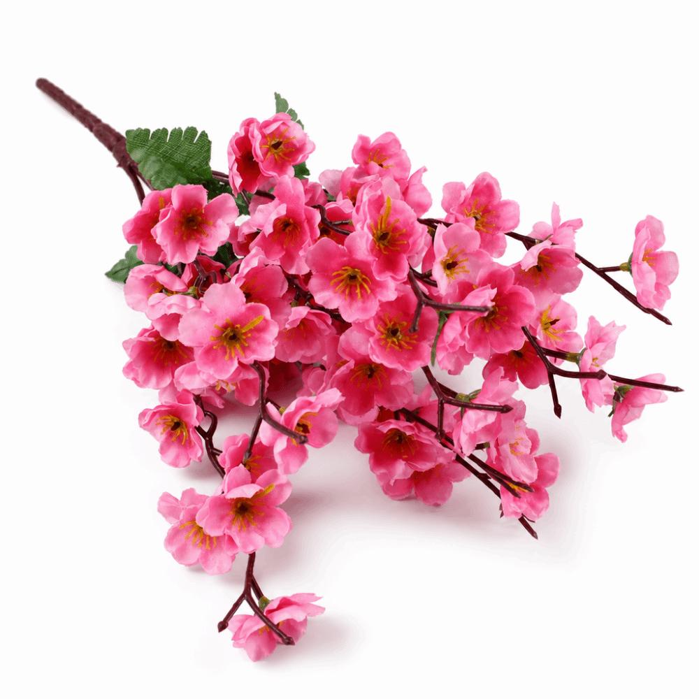 Green Leaves Artificial Flower Branches Multicolor Decorative Flower Faux Flower  Home Decoration розовый