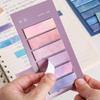 Stylish Gradient Sticky Notes for Students: Strong Adhesion, Girly Design, Perfect for Indexing and Memos, Reusable N Times