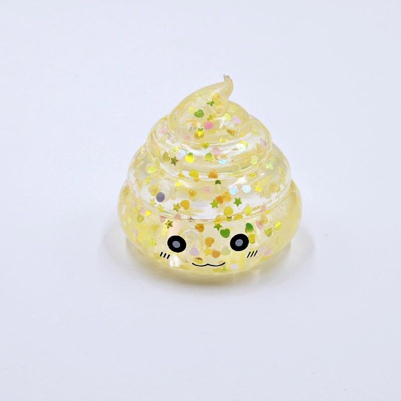 Japan-Korea Decompression Toy: Poop Pinch Music with Maltose Gold Powder Sequins
