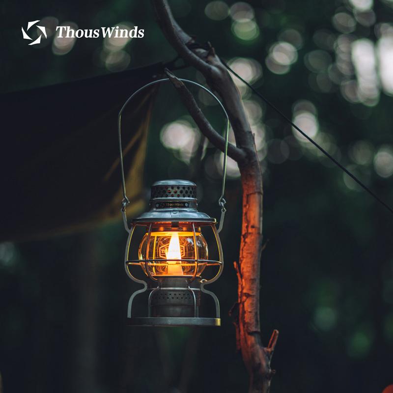 Thouswinds Railroad Camping Lantern Outdoor Lights Emotion Vintage Oil Lamp For Travel Picnic Lighting Camping Supplies