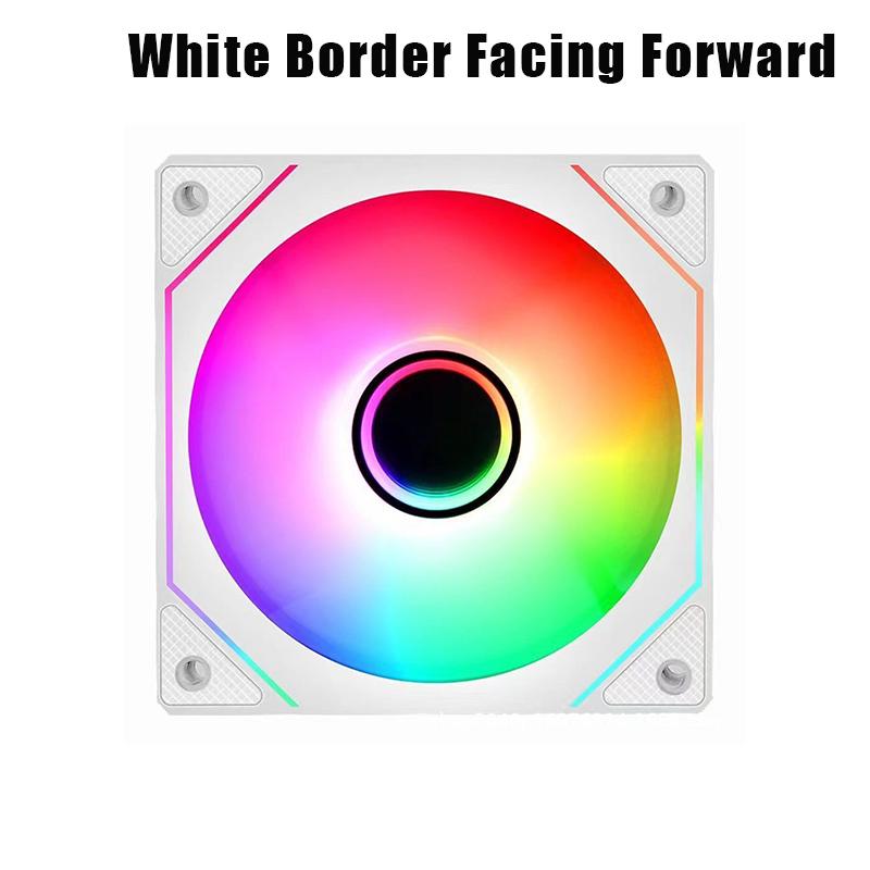 

12Cm Argb 4 Pin Computer Case Fan Quiet Cooling 12V Large Air Volume 800-1600Rpm For Desktop Gaming Pc Build A1