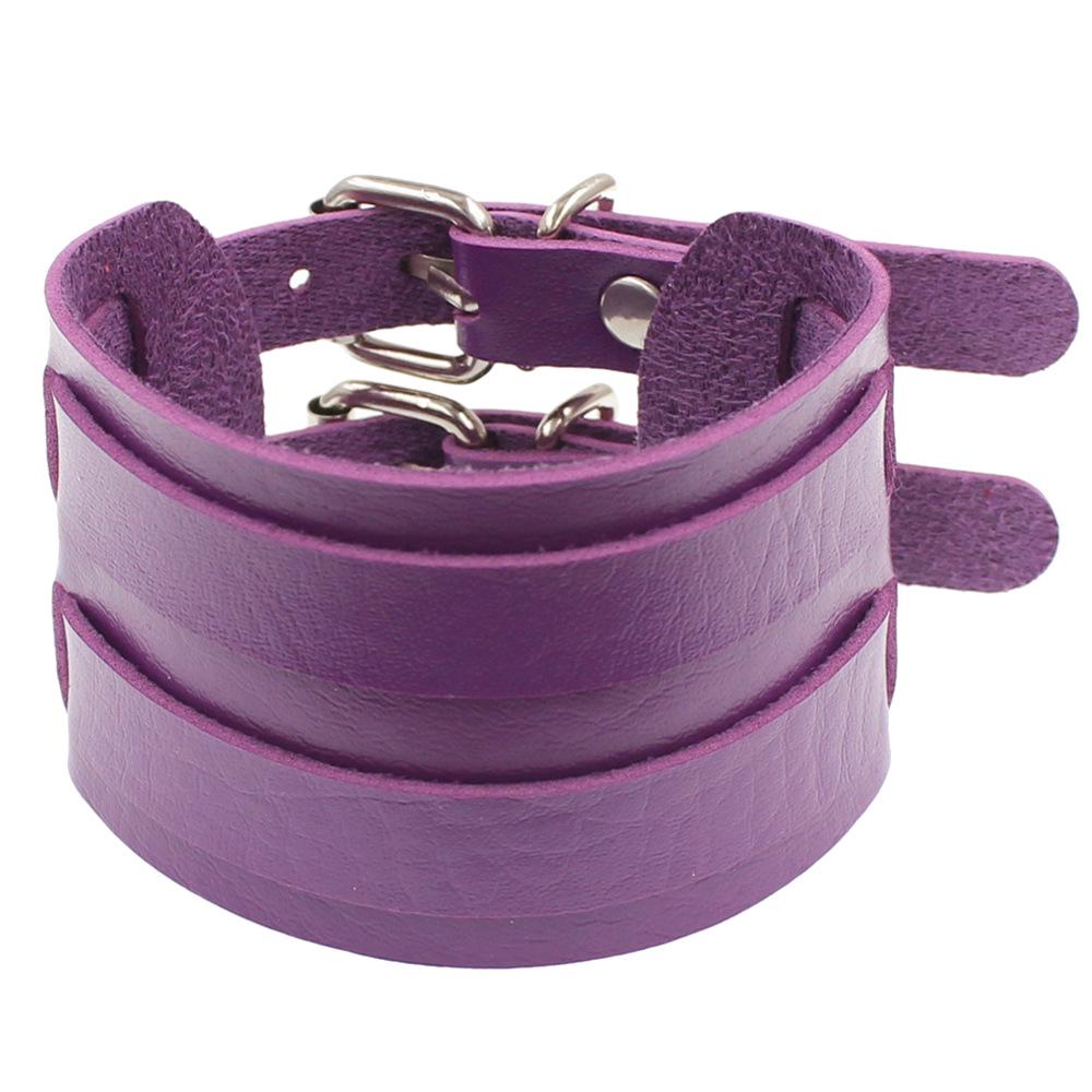Korean Punk Style Couple's Rivet Leather Bracelet - Non-Mainstream Rock Fashion Jewelry.