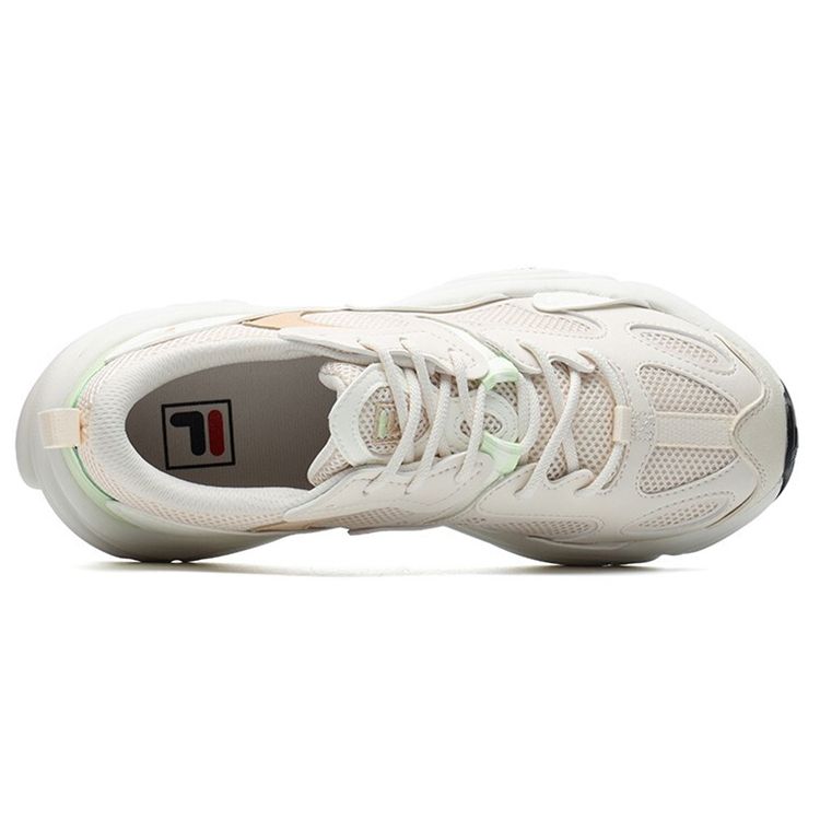 Fila Mars 2.0 Mesh Fabric Leather Comfortable Low-Top Dad Sneakers Women Sneakers Eggnog F12W124156FEG