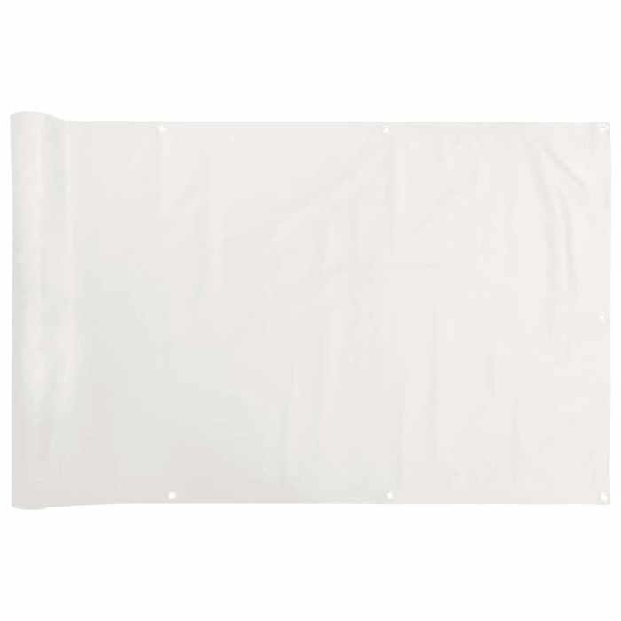 VidaXL Écran d'intimité de balcon blanc 400x120 cm PVC, rouleau de clôture, bande de clôture, écran de clôture d'intimité 4005509