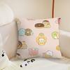 Kawaii SSumikko Gurashis Cushion Cover Pillow Case Plush Fabric Soft Double Sided Print Sofa Cushion Cover Throw Pillow Covers