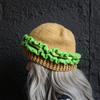 Funny Hamburger Beanies Hat for Adult Unisex Skull Hat Crochet Burger Shape Hat Headwear Halloween Costume Accessories