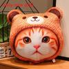 Cat Fan Cute 3d Plush Cat Pillow Soft Sofa Cushion Gift For Girls