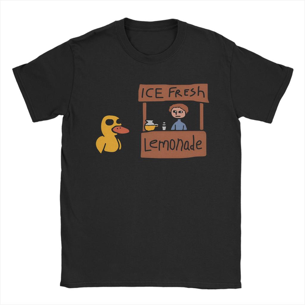 Novelty Got Any Grapes T-Shirts Men Round Neck Pure Cotton T Shirt Funy Cute Duck Song Short Sleeve Tee Shirt Plus Size Clothing