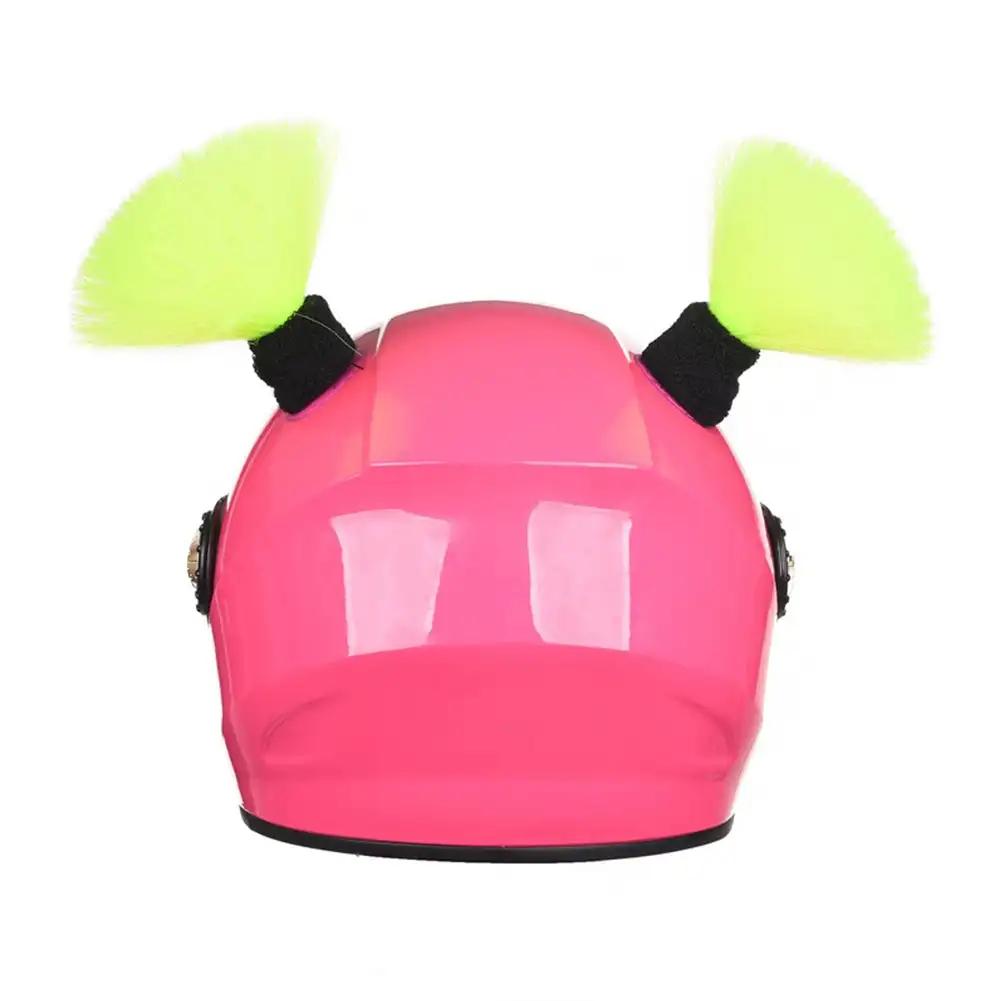 2Pcs Multicolor Loose Wig Braid Motorcycle Helmet Braids Wig Motorbike Helmet Pigtails Decoration For Women Men Children